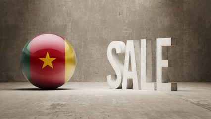 Cameroon. Sale Concept.
