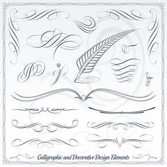 Calligraphic and Decorative Design Elements