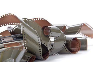 film rolls analog camera isolated