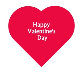 Joyeuse Saint Valentin dans un cœur
