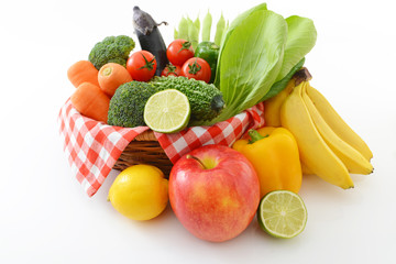 新鮮な野菜と果物