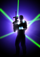 Laser tag background - 77848960