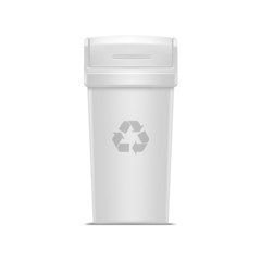 Vector Empty Recycle Bin for Trash and Garbage
