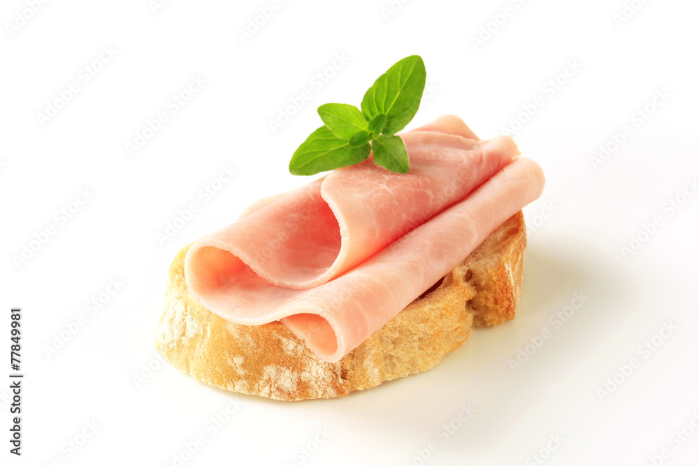 Canvas Prints bread with ham