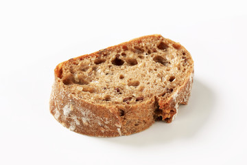 Slice of brown bread