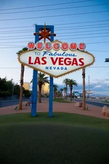 Gartenposter The Welcome to Fabulous Las Vegas neon sign © Michael Flippo