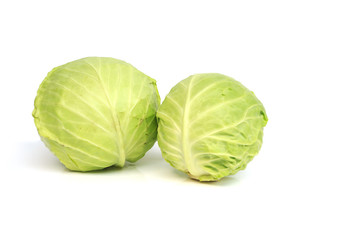 cabbage on white background