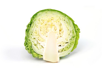 cabbage on white background