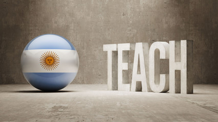 Argentina. Teach Concept.