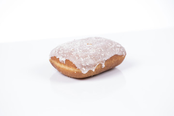 Fresh isolated donuts on white background