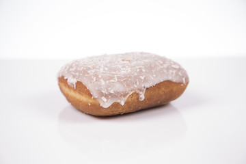 Fresh isolated donuts on white background