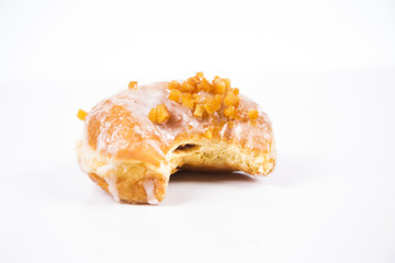 Fresh isolated donuts on white background
