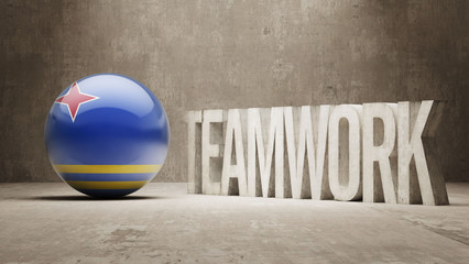 Aruba. Teamwork Concept.