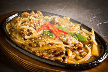韓国風すき焼き　プルコギ Korean sukiyaki Bulgogi