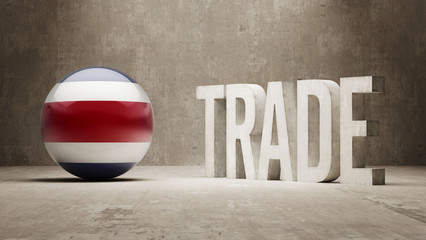Naklejka premium Costa Rica. Trade Concept.