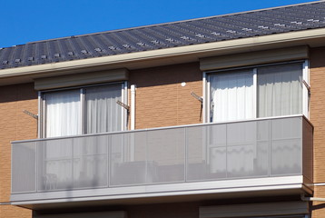 Small and new modern apartment building