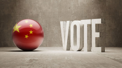 China. Vote Concept.