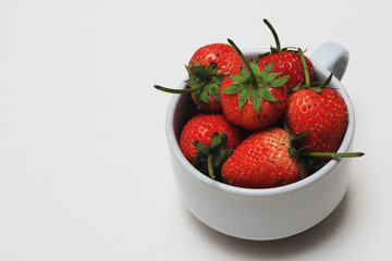 strawberries in cup