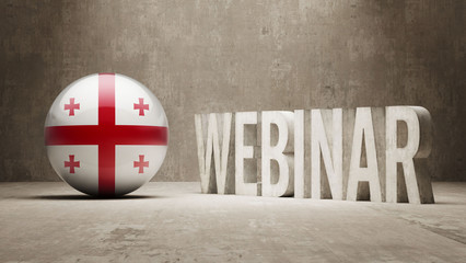 Obraz premium Georgia Webinar Concept.