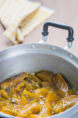 Pumpkin syrup baked
