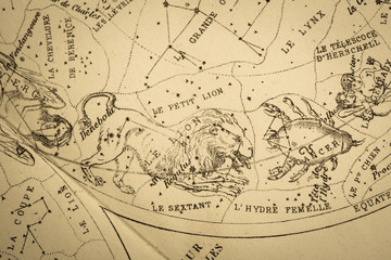  アンティークの天体図