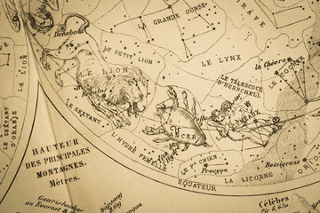  アンティークの天体図