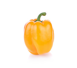 sweet yellow pepper isolated on white background