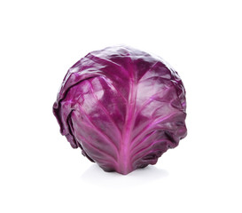 Obraz premium red cabbage isolated on white