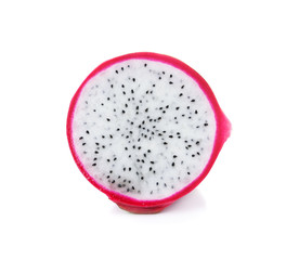 Dragon Fruit isolated against white background.