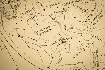  アンティークの天体図