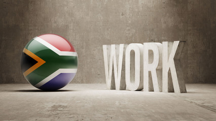 South Africa. Work Concept.