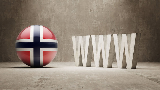 Norway. WWW Concept.