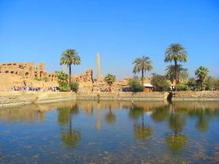 Fototapete Rund Egypte Karnak © foxytoul