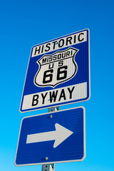 Historic Route 66 Road sign