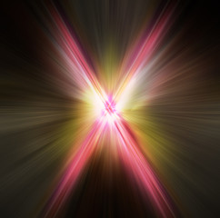 abstract light aura x symbol