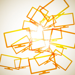 abstract background: monitor