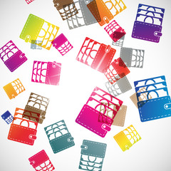 abstract background: purse