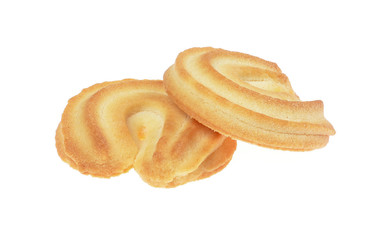 butter cookies,homemade biscuits, isolated