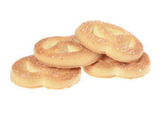 butter cookies,homemade biscuits, isolated