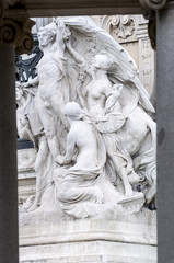 Naklejka premium Monument to King Alfonso XII, Retiro Park, Madrid, Spain