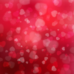 Happy Valentine's Day background with hearts.