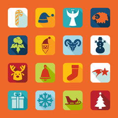 Set of Christmas icons