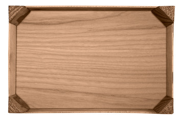 empty wooden box