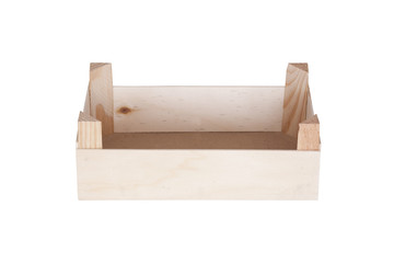empty wooden box