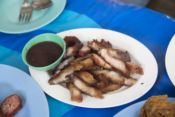 Grilled pork neck homemade