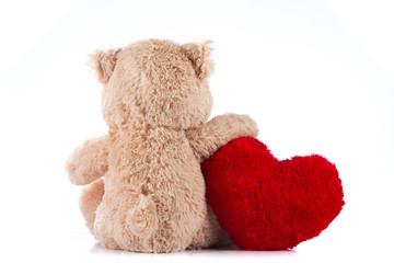 Teddy Bear Holding a Heart