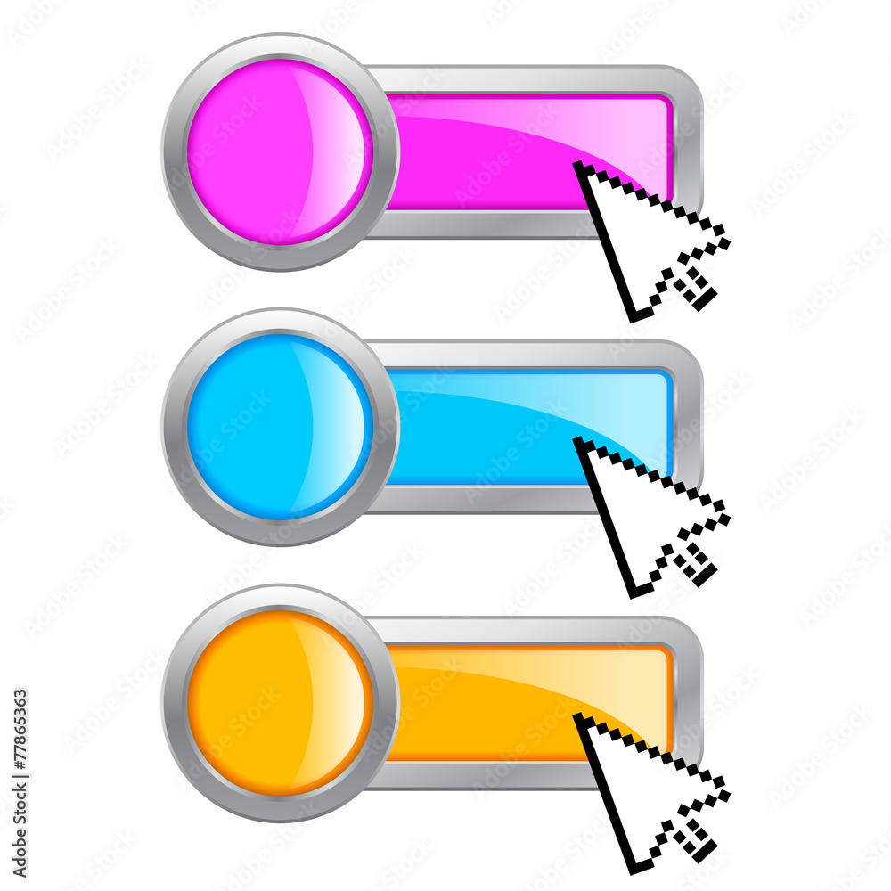 Canvas Prints blank buttons