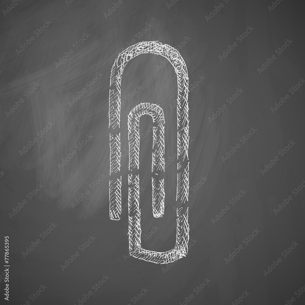 Sticker paper clip icon