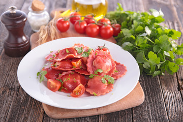 pasta and parsley