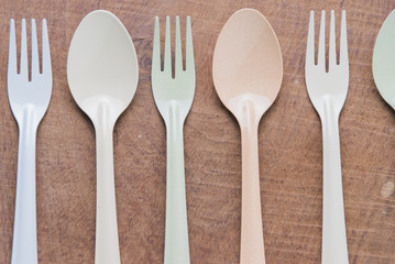 Kitchen utensils fork and spoon